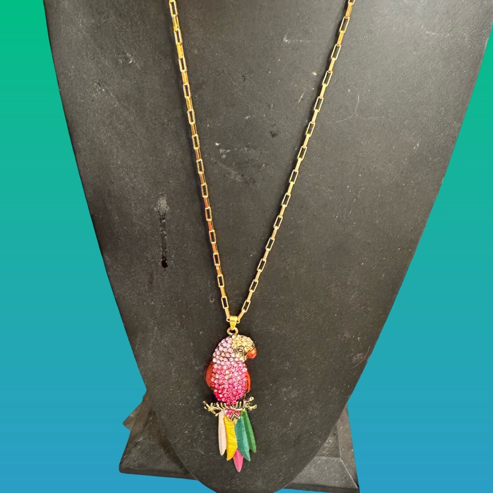 Colorful Parrot Pendant Necklace